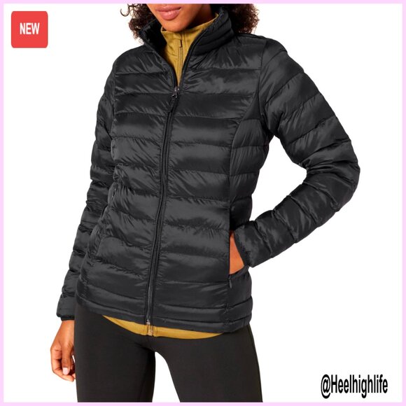 Women's Lightweight Water-Resistant Packable Puffer Jacket Long Sleeve